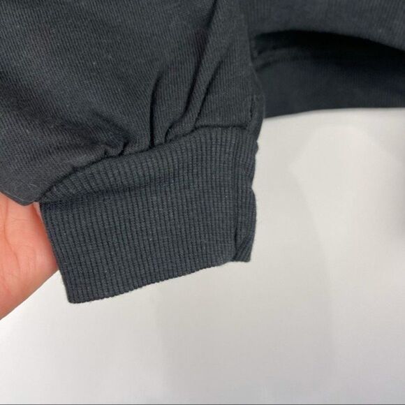 NEW Cotton On Black Woodstock Graphic Crewneck Sweatshirt Long Sleeve Womens XXS - Picture 6 of 8